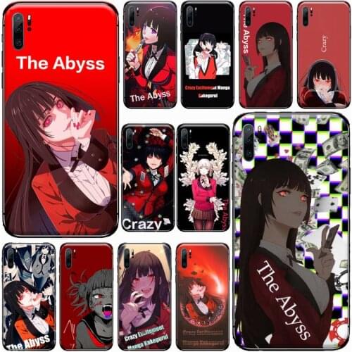Crazy Excitement Manga Kakegurui Phone Case For Huawei honor Mate P 9 10 20 30 40 Pro 10i 7 8 a x Lite nova 5t