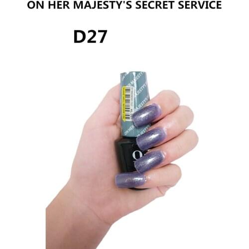 D27 On Her Majesty’S Secret Service 15ml UV LED Gel Polish Vernis Permanent Lasting Shine opies Nail Art (need lamp dry)
