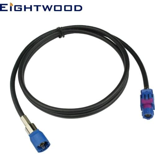 Eightwood New Vehicle High-speed Transmission FAKRA HSD C Signal Blue LVDS Adapter 120cm Shielded Dacar 535 4-Core Cable