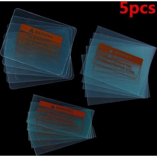 HUXUAN 5pcs New Spare Welding Shield Cover Lens Protector Plate For Welding Helmet Mask 3Sizes