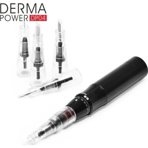 Tattoo machine Semi Permanent Makeup Pen Kit Derma Power Wire Control PMU Machine with Cartridges Needles