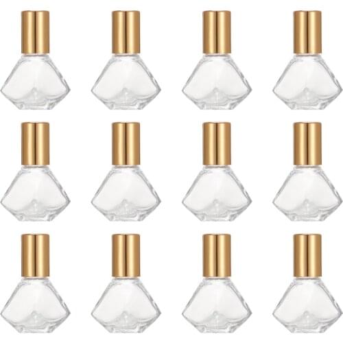 12Pcs 8ML Refillable Essential Oil Roll-on Bottles Perfume Subpackaging Bottles