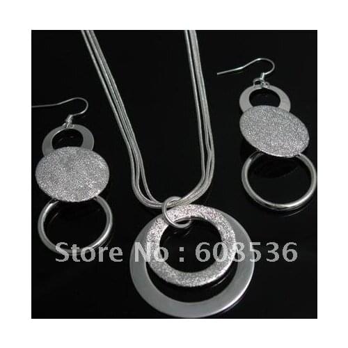 Fashion jewelry Hot S925 Silver color Jewelry Sets Necklace & bracelet, jewelry,Brand New S73