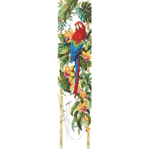 Cross stitch Handmade 14CT Counted Canvas DIY,Cross-stitch kits,Embroidery 023-0148 Parrot 21-61