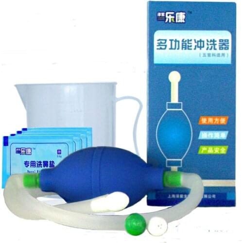 Balloon-type nasal washer adult children rhinitis nasal irrigator yoga nasal wash pot with 500ml cup