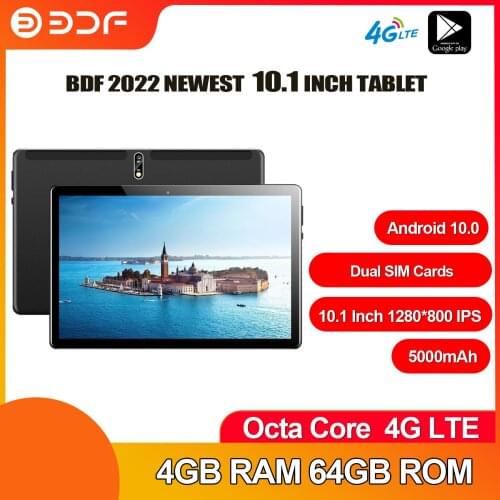 Russian Free Shipping BDF 10.1 Inch Tablet Android 9.0 Octa Core 2GB RAM 32 ROM Dual 4G Phone Call WiFi Bluetooth Google Play 10