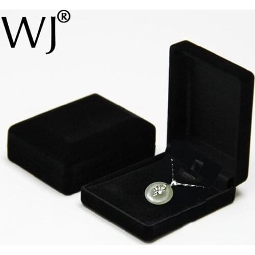Superior Black Velvet Pearl Pendant Earrings Stands Jewelry Boxes Necklace Colars Gift Box Packaging and Organizer 24pcs/lot