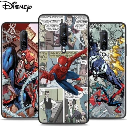 Silicone Cover Marvel Comic Spider Man For OnePlus Nord N10 N100 8T 7T 6T 5T 8 7 6 Pro Plus 5G Phone Case Shell