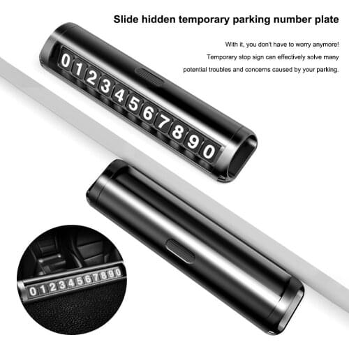 Hidden Car Temporary Stop Sign Car Decoration Parking Assistance Phone Number Card for Car Stop Parking Sign Notice Number