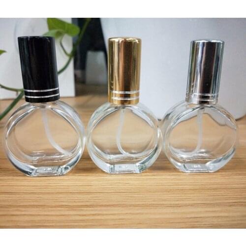 10ml/17ml Mini Glass Spray Perfume Bottle Alloy Cover Refillable Bottle Atomizer Travel Empty Cosmetic Containers Sprayer Bottle