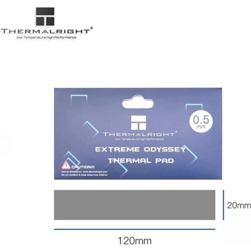 Thermalright ODYSSEY Heat Dissipation Silicone Pad CPU/GPU Card Water Cooling Thermal Mat 12.8W/mk 120X20MM
