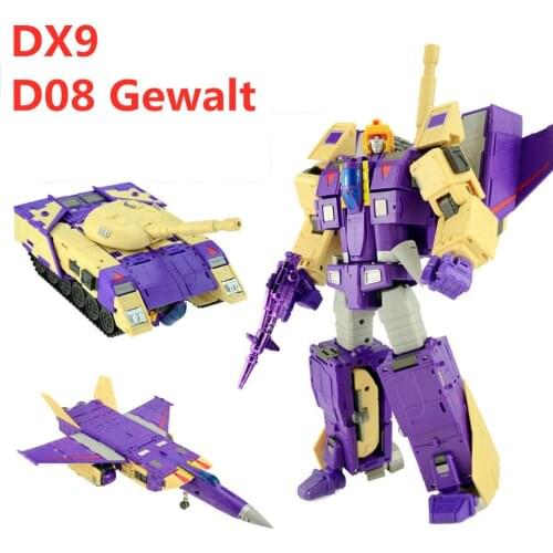 Transformation G1 DX9 D08 Gewalt MP Version Blitzwing Three Changes Aircraft Tank Model Action Figure Toys With Box In stock