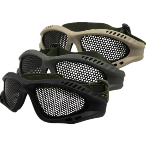 High Quality Hunting Tactical Airsoft Cycling Paintball Climbing Wire Mesh Lens Protector Goggles Eyewear Net Glasses