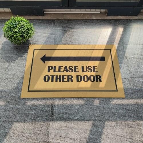 Welcome Mat Funny Door Mats for Entrance Print on Demand Custom Please Use Other Door Mat Floor Carpet In The Hallway