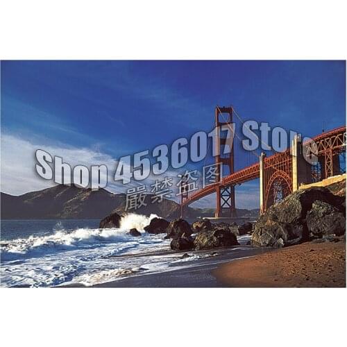 DIY Diamond Embroidery Sale 5D Diamond Painting Beach Photography Bridges Full Square Picture Of Rhinestone Mosaic Gift