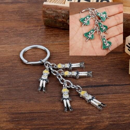 Anime Star Moon Key Chain Cartoon Jewelry Beautiful Girl Pendant Keychain Purse Bag Car Keyfob Creative Trinket chaveiro