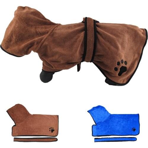 Dog Bathrobe Pet Towel Super Absorbent Pet Drying Towel Microfiber Dog Bath Towels Quick-Drying Cat Bath Towel Pet Cloak