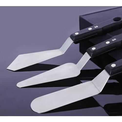 Stainless steel large scraper color matching knife set acrylic paint palette knife painting tool oil painting scraper