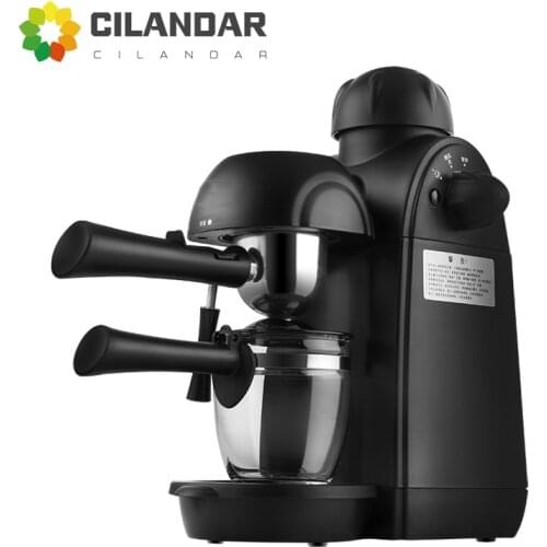 Household Mini Espresso Extract Coffee Steam Milk Foaming Portable Coffee Maker Cappuccino Latte and Mocha Kitchen Appliance