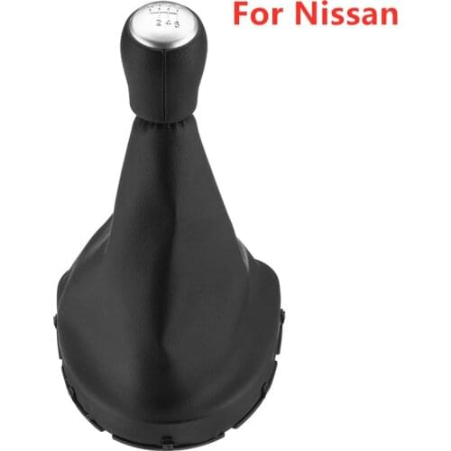 6 Speed Car Gear Shift Knob Boot Cover for NISSAN QASHQAI I J10 X-trail 2006-2013 QASHQAI II MT Gaiter Accessories