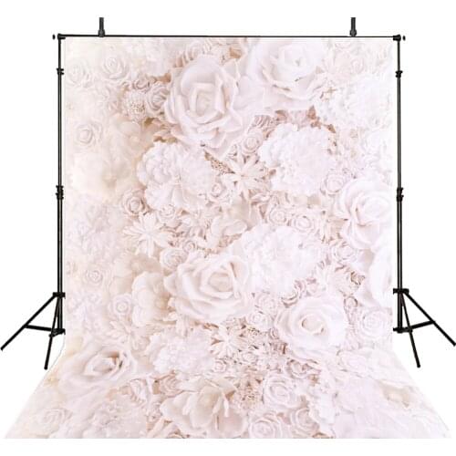 Pink Flowers Backdrops for Photography Newborn Large Blooming Rose Floral Wedding Backgrounds for Photo Studio Baby Shower Props