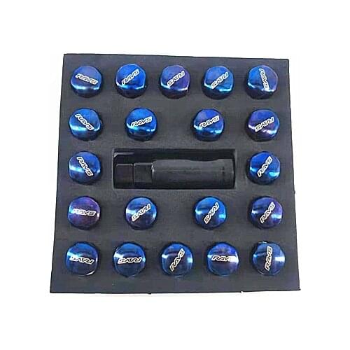 Rays Stainless Steel Brunt Blue wheel Nuts Wheel Rims Lock Lug Bolts M12x1.5/M12x1.25