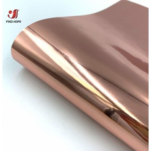 Chrome Rose Gold Adhesive Craft Permanent Vinyl Roll 12" x 10' Permanent Outdoor Cup/Wall/Glass Decor for Cricut DIY 30*100cm