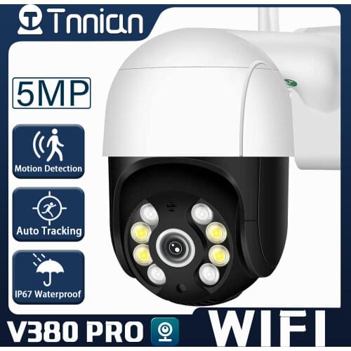 V380 1080P PTZ Wifi IP Camera Outdoor 4X Digital Zoom AI Human Detect Wireless Camera H.265 P2P Audio 3MP Security CCTV Camera