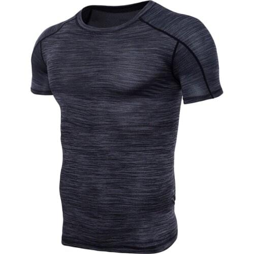 Summer Short Sleeved T-Shirt Round Neck Male Youth Quick-Drying Clothes Breathable XS S M L T027