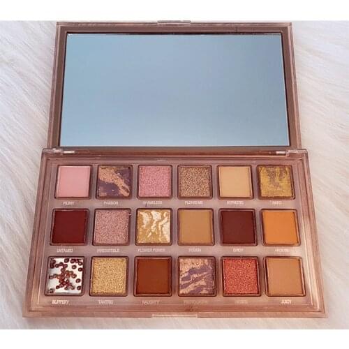 HUDAMOJI 18 Color Matte Eyeshadow Long-lasting Pearlescent Waterproof Pork Glitter Shimmer Eye Shadow Palette Eye Makeup TSLM2