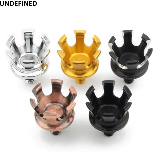 Motorcycle Crown Seat Bolt Tab Screw Nuts Mount Knob Cover for Harley Sportster Dyna Fatboy Touring Road King Softail Wide Glide