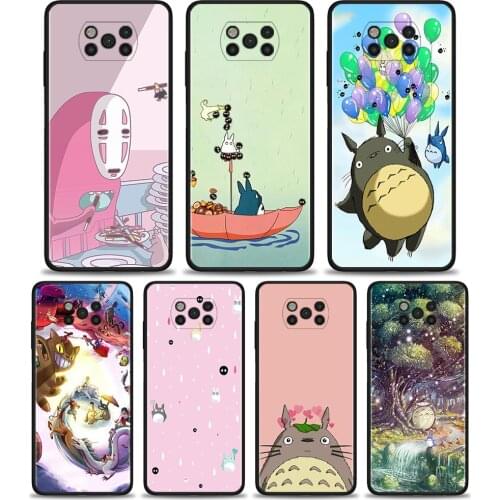 Studio Ghibli Spirited Away Totoro Silicone Soft Pnone Case For Xiaomi Mi Poco X3 NFC Pocophone F1 M3 Pro 5G F3 Cover Fundas