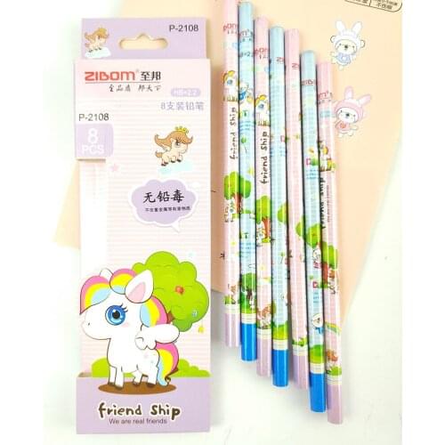 72pcs Kawaii Pencils Set Fashion Wood Pencils for School Supplies Cute Stationery Kids Pencil School Prizes Children Writing