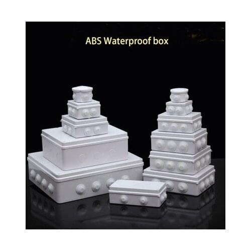 Wholesale ABS Plastic IP65 Waterproof Junction Box DIY Outdoor Electrical Connection box Cable Branch box 200x155x80mm