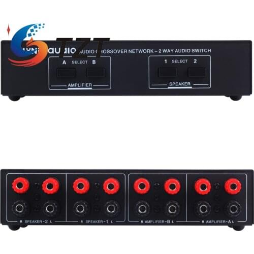 TZT 2 Input 2 Output Passive Switcher Speaker Amplifier Comparator Audio Selector