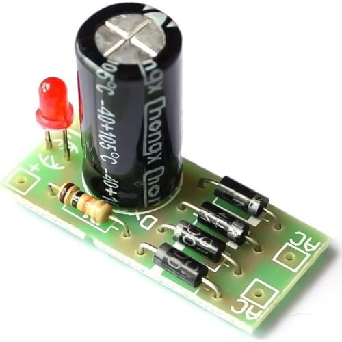 AC to DC power conversion module 1N4007 full bridge rectifier filter 12V 1A AC DC converter