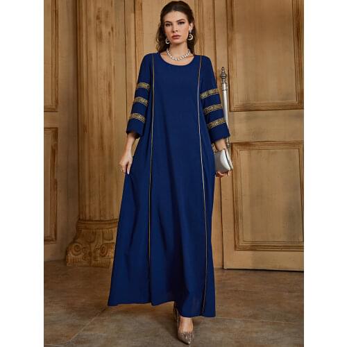 Ramadan Muslim Abaya Dress Women Hijab Dresses Jilbab Turkey Islamic Vestido Embroidery Kimono Moroccan Kaftan Arabic Elbise