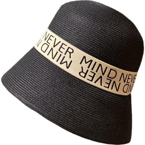 Straw Hat Lady Small Bucket Hat Women Sun Protector Hat 2021 Fashion Sun Protection Caps For Women Bucket Hats Women Hat