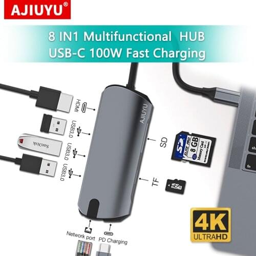Lenovo USB C HUB to Multi USB 3.0 HDMI card reader Adapter Dock for Notebook PC Laptop Accessories USB-C Type C Splitter 3 Port