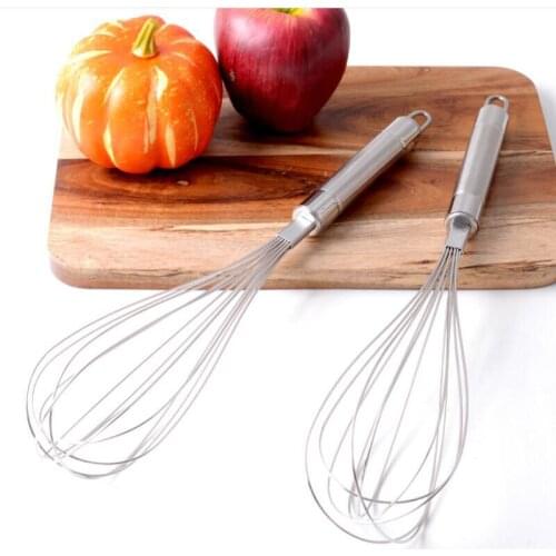 1PCS 32cm/12.5" Stainless Steel Egg Beater Manual Cake Cream Mixer Hand Whisk Kitchen Cooking Stirring Gadget Accessories Tool