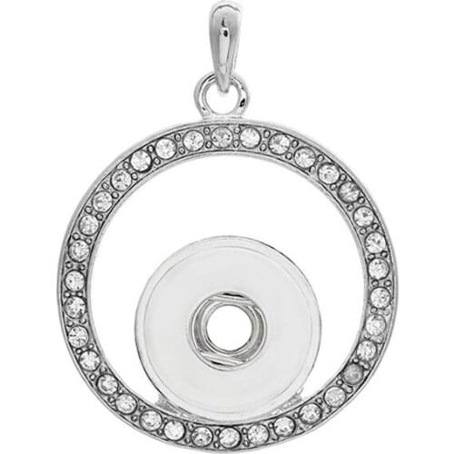 Retro 196 Vintage Sweater Chain Ginger Snap Button Jewelry Pendant Necklace Charm jewelry For Women Fit 18mm Button