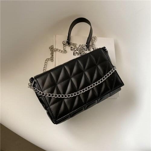 2021 Fashion Plaid Crossbody Bags For Women Chain Strap Shoulder Bag Designer Handbags And Purses Casual Ladies Messenger Bags