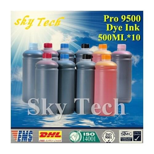 500ML*10 . Dye Refill ink Suit for Canon pro 9500 printer ,Suit for Canon PGI9 PGI7 series cartridges , Quality refill Ink
