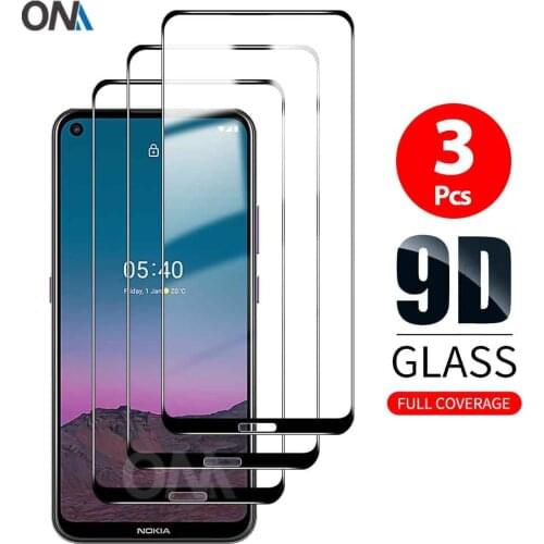 3Pcs 9D Curved Tempered Glass For Nokia 7.2 / 6.2 / 5.4 / 5.3 / 3.4 / 2.4 2020 Screen Protector For Nokia 8.3 5G Protection Film