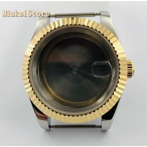 40mm sapphire glass stainless steel watch case fit ETA 2824 2836 Miyota 8215 821A 8205 movement