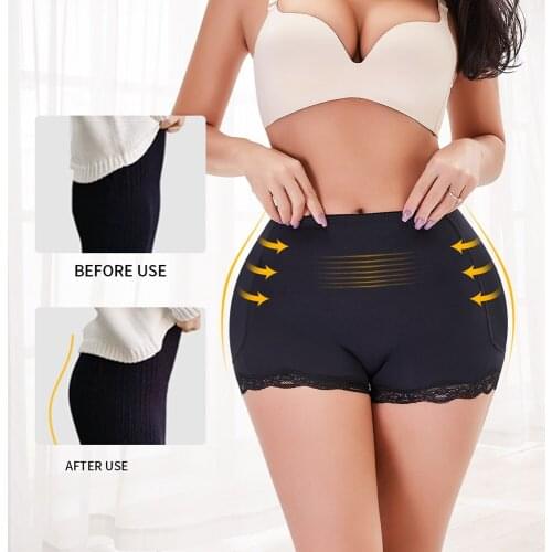 Women Low Waist Tummy Control Panties Stomach Hip Pad Firm Control Shapewear Body Shaper Butt Lifters Underwear Butt Enhancer