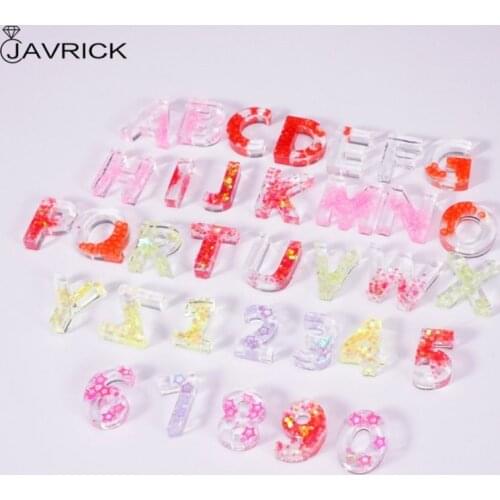 Epoxy Resin Digital Letter Mold Decoration Silicone Molds DIY Crafts Making Jewerly Accessories