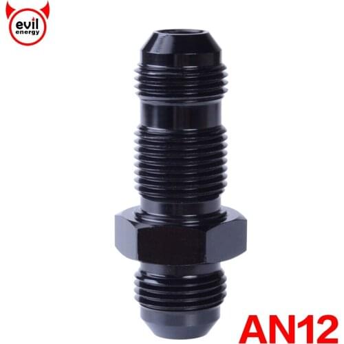 Evil energy AN12 Oil Cooler Adapter Male Thread Straight Bulkhead Flare Aluminum Anoized Fitting Red Black Blue