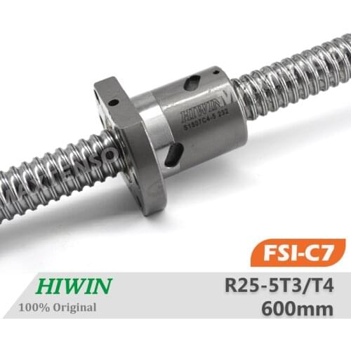 HIWIN FSI 2505 lead 5mm screw 600mm CNC ball screw set with End Machined for lead screw high stability linear CNC parts Taiwan