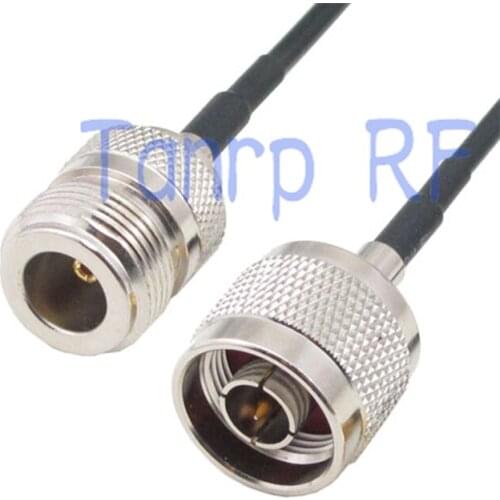 50CM Pigtail coaxial jumper cable RG174 extension cord 20in N male plug to N female jack RF connector adapter